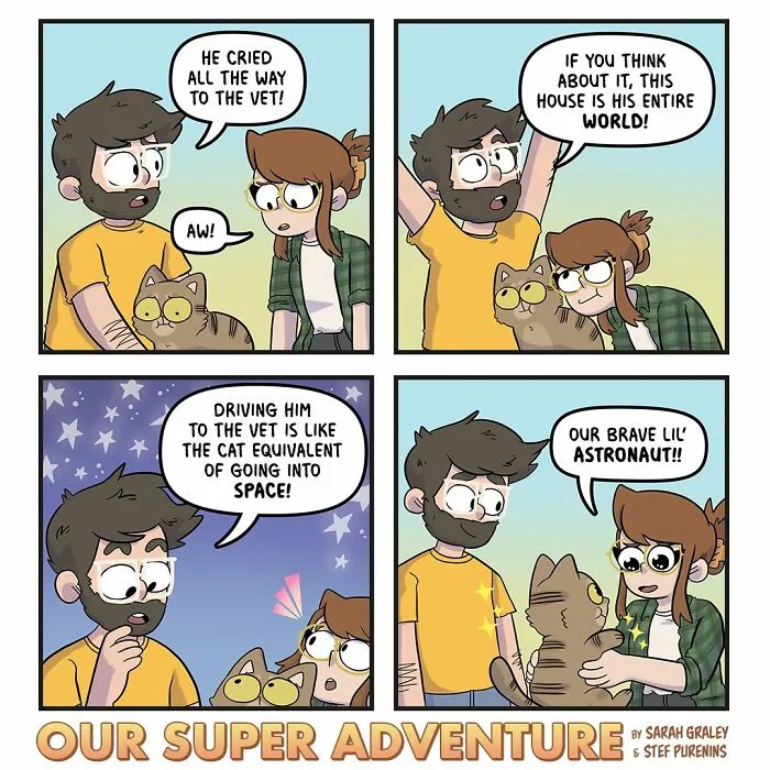 30 New Relatable And Funny Comics About Everyday Life With Four Cats And A Fiancé By This UK Artist