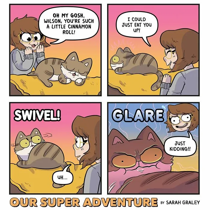 30 New Relatable And Funny Comics About Everyday Life With Four Cats And A Fiancé By This UK Artist