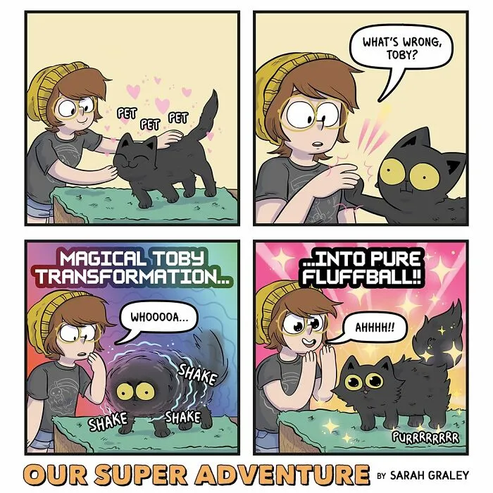 30 New Relatable And Funny Comics About Everyday Life With Four Cats And A Fiancé By This UK Artist