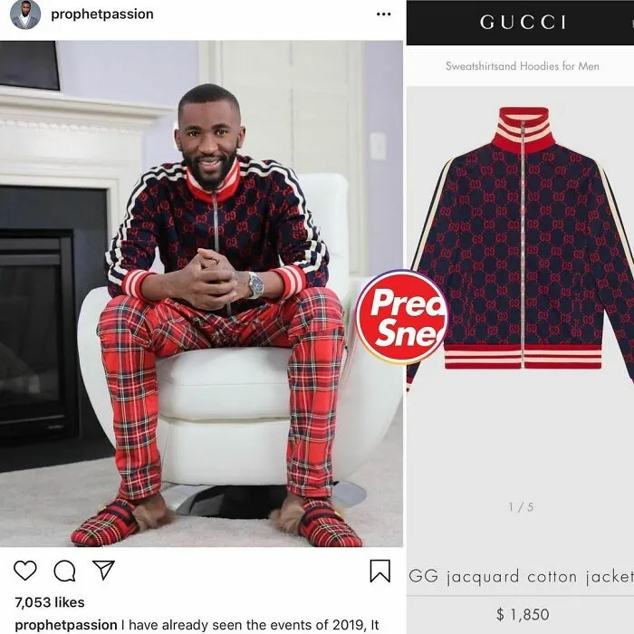 El profeta Passion Java con esas sutiles vibras de Gucci. $1,850