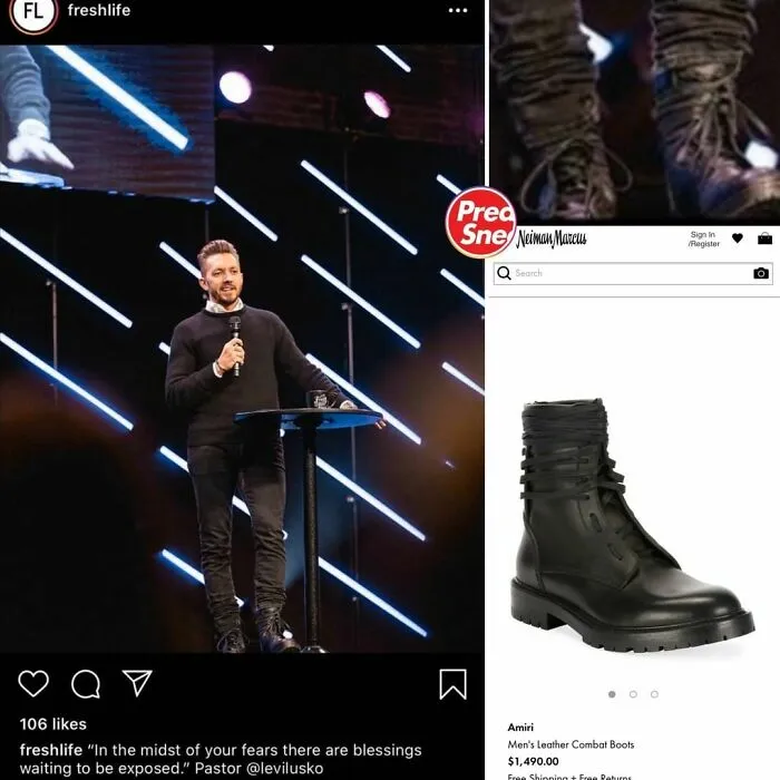 Preachers N Sneakers. Botas Amiri, $1,490