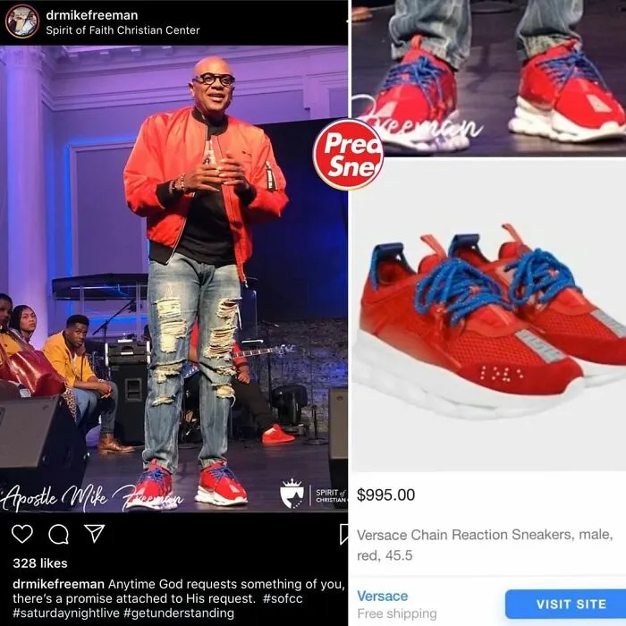 Preachers N Sneakers. Versace Sneakers, $995