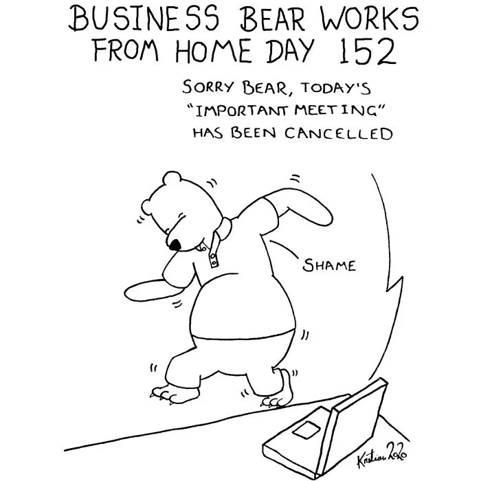 My 58 Comics That Show Silly And Absurd Things I've Experienced Since Working From Home