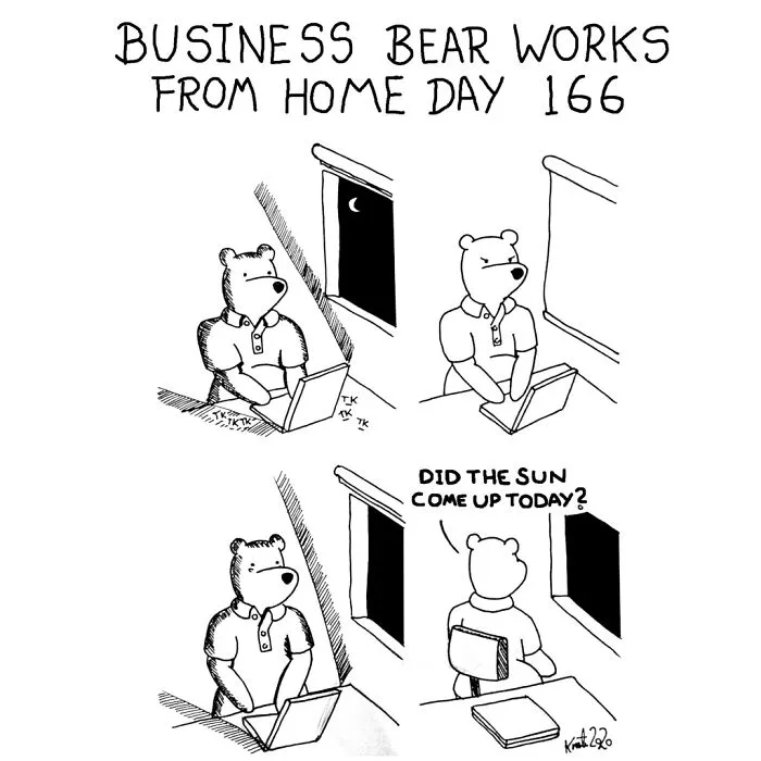 My 58 Comics That Show Silly And Absurd Things I've Experienced Since Working From Home