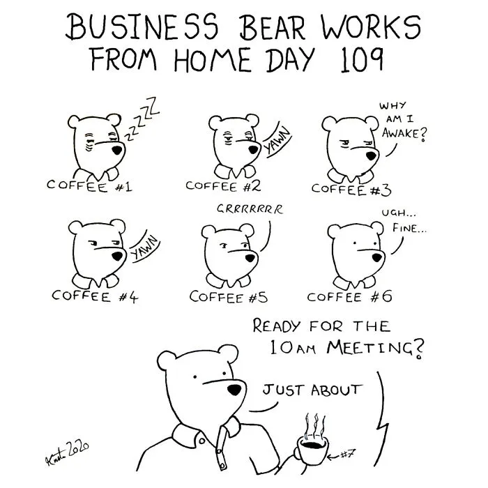 My 58 Comics That Show Silly And Absurd Things I've Experienced Since Working From Home