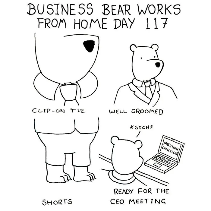 My 58 Comics That Show Silly And Absurd Things I've Experienced Since Working From Home