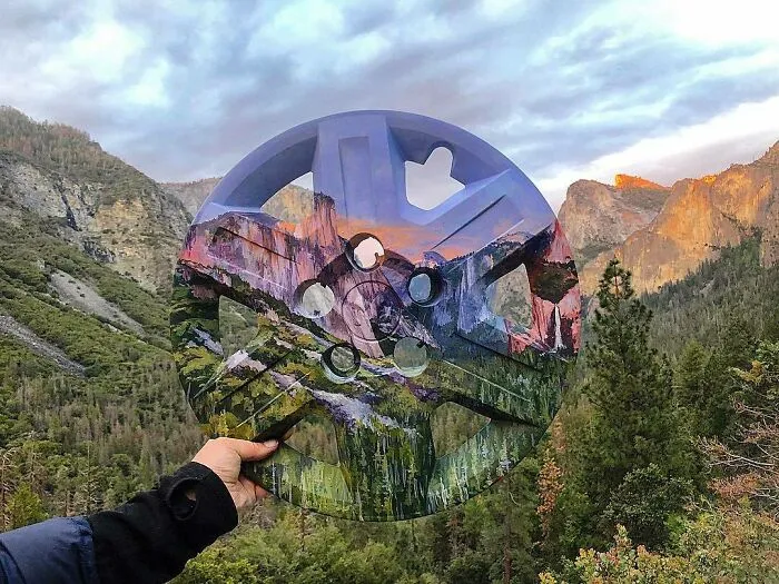 70 Paintings On Trash That Disappear Into Surroundings By This Eco-Artist