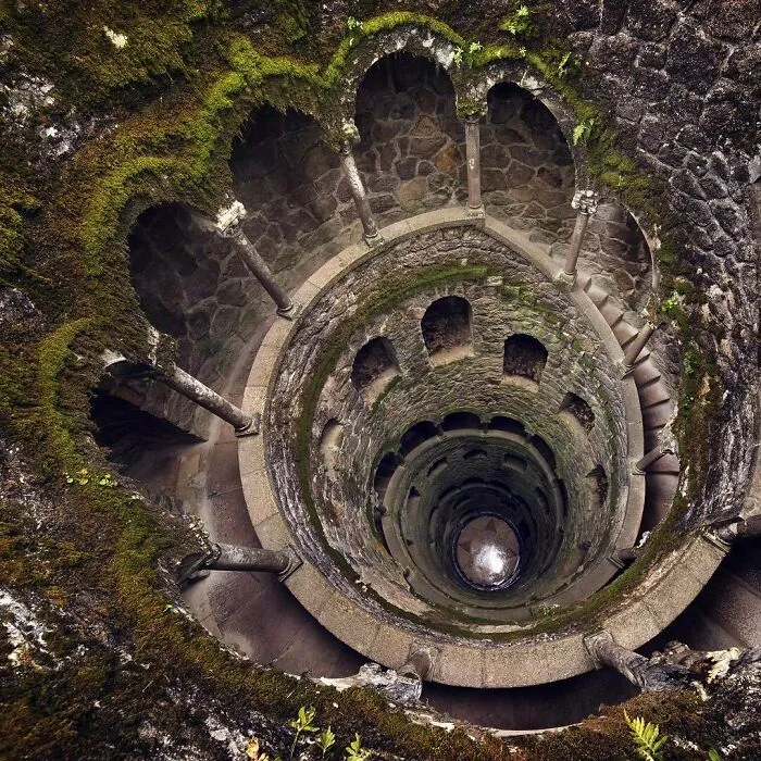 Mossy Initiation Path In The Quinta Da Regaleira, Portugal