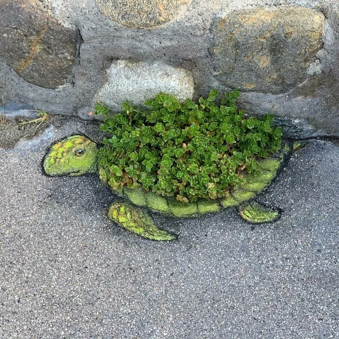 30 Obras de arte urbano con aventuras de personajes extravagantes, creadas por David Zinn