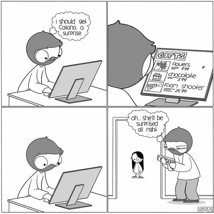 Girlfriend Secretly Illustrates Everyday Life With Her Boyfriend, He Uploads Comics Online And They Go Viral (30 New Pics)