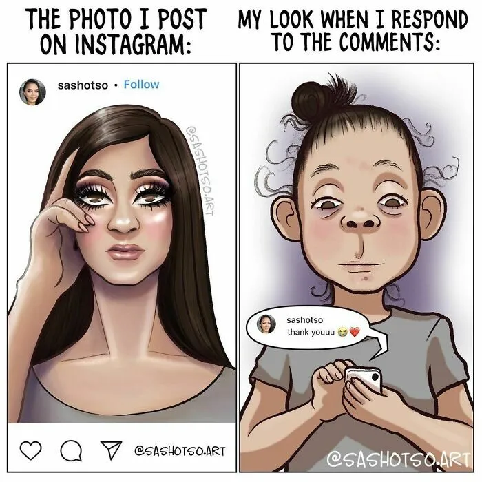 Relatable Girl Struggles Illustrated In 40 Comics By Sashotso Art (New Pics)