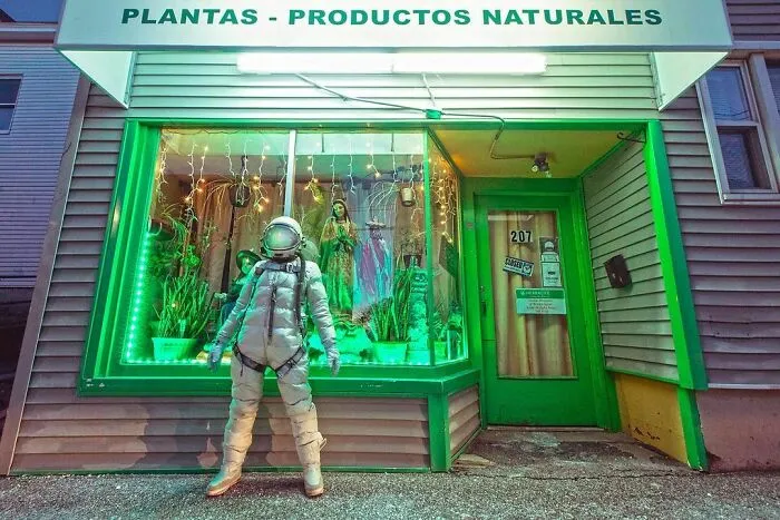 I Took 40 Pictures Of An Astronaut Character Posing Around Futuristic And Dystopian Cities