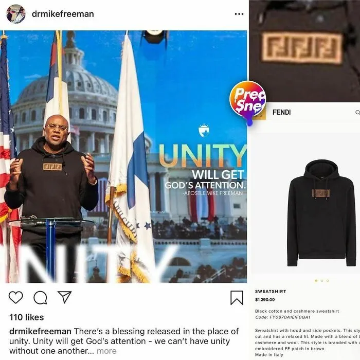 He aquí una sudadera con capucha de Fendi $1,290