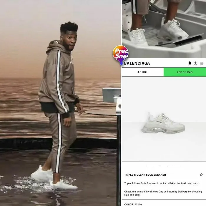El pastor Mike Todd se mantiene firme en los Balenciaga Triple S $1,090