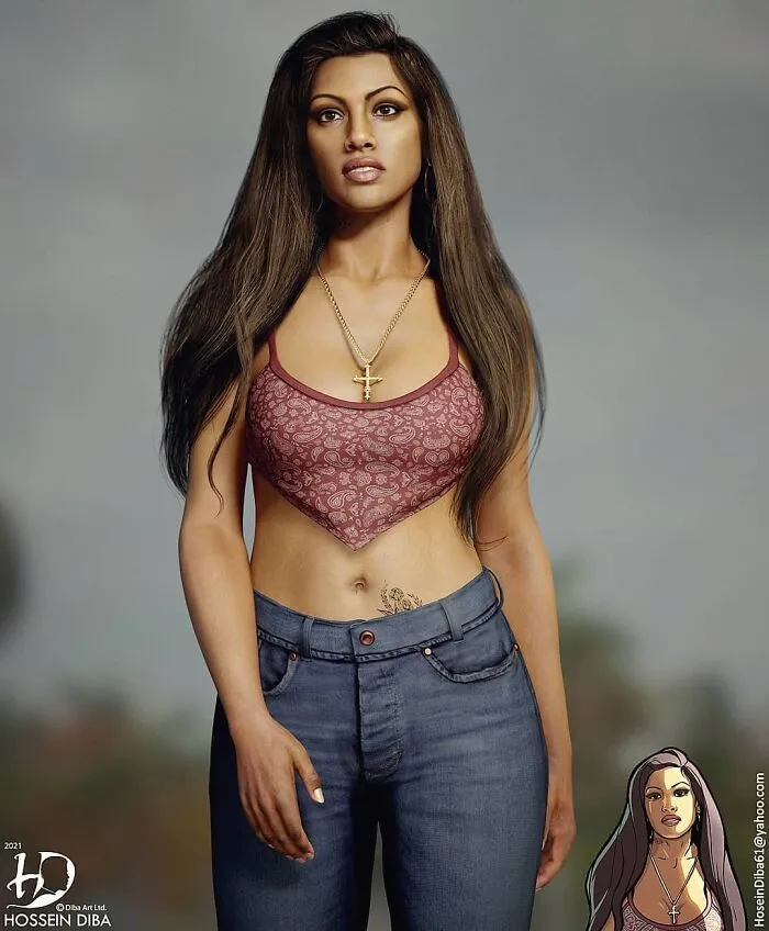 Cover Girl From GTA: San Andreas
