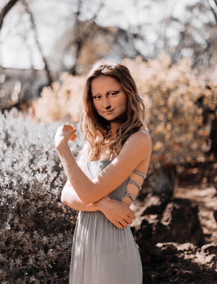My 57 Photo Manipulations That Put Famous Subjects Of Paintings Out Of The Frame And Into The Modern World