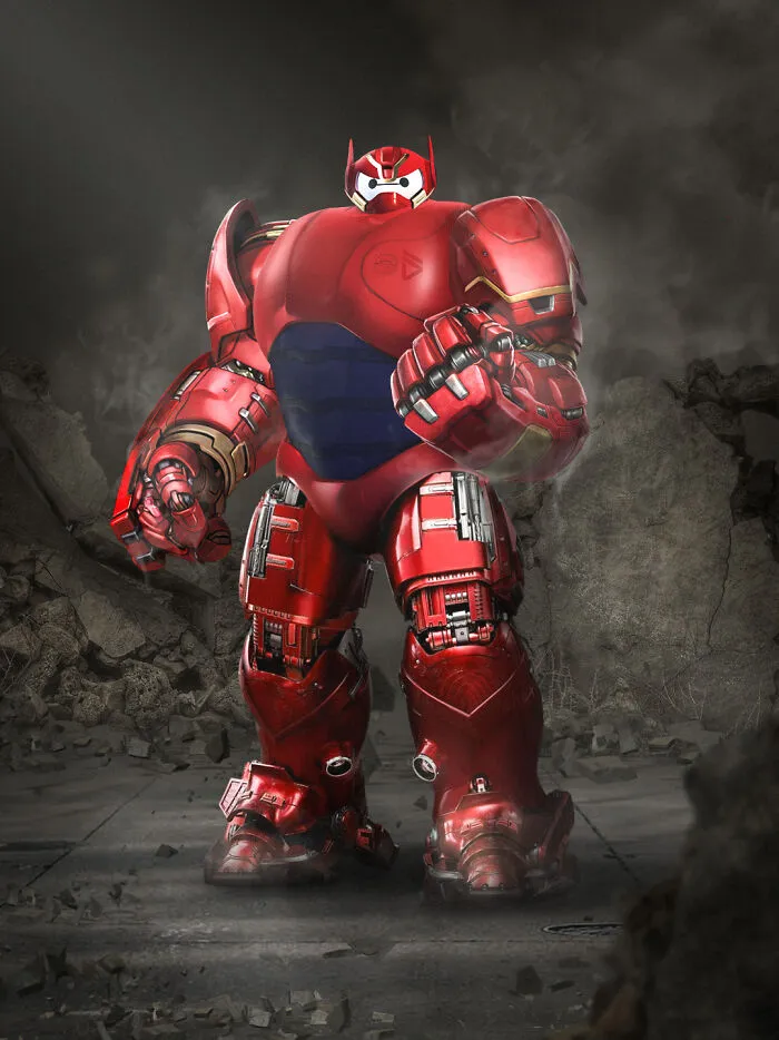 Baymax And Iron Man