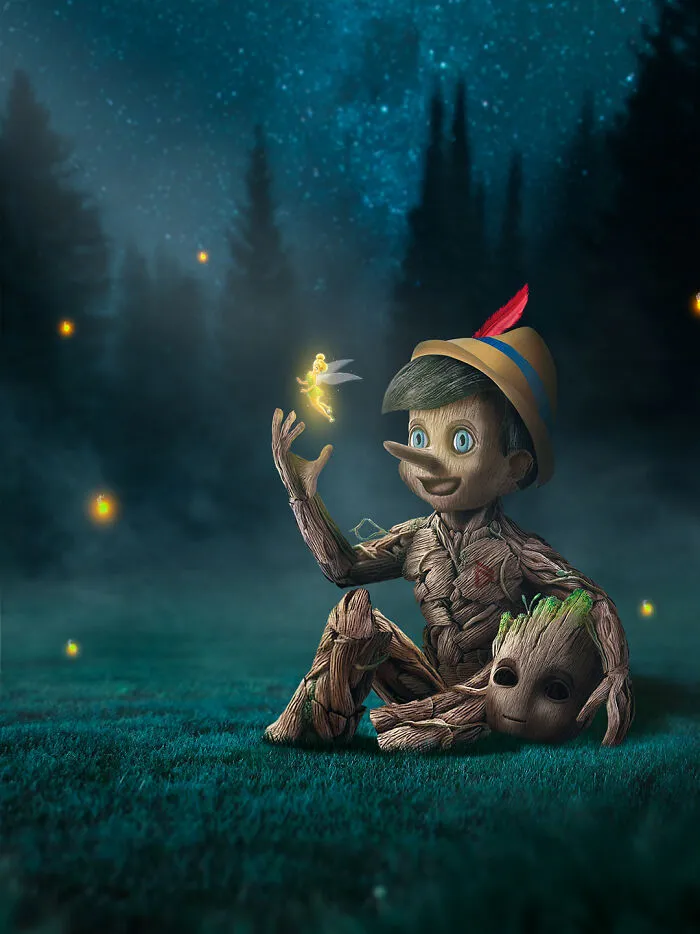Groot And Pinocchio