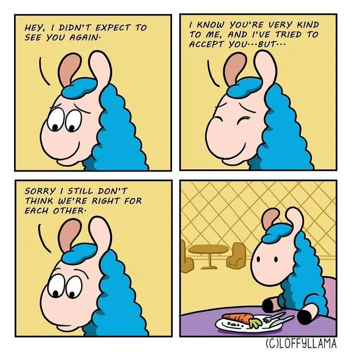 My 45 New Comics About A Blue Llama That Supports His Friends In A Wholesome Way