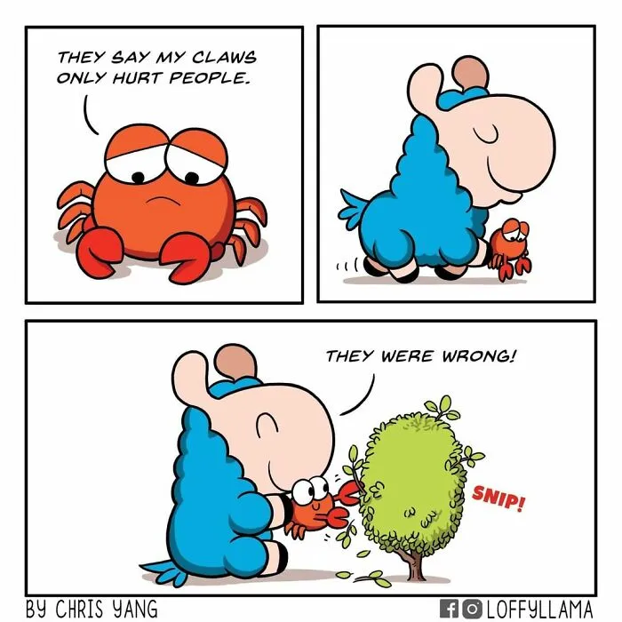 My 45 New Comics About A Blue Llama That Supports His Friends In A Wholesome Way