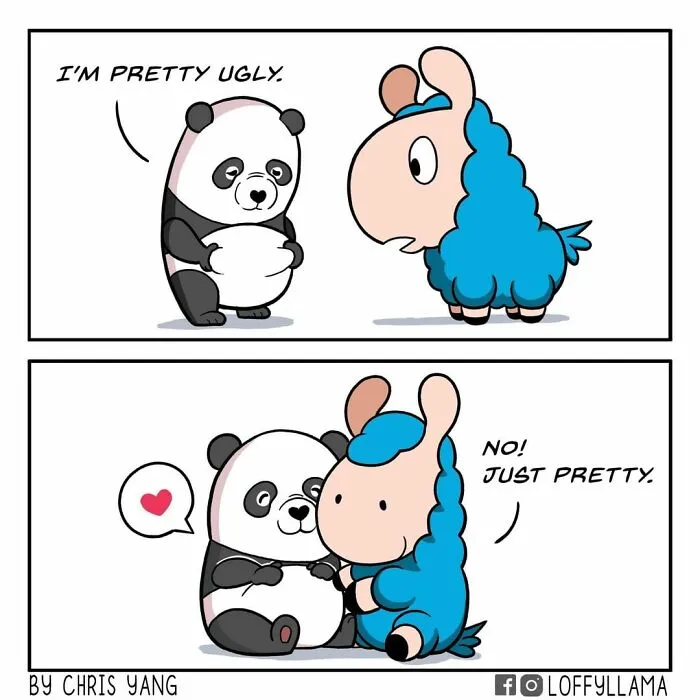 My 45 New Comics About A Blue Llama That Supports His Friends In A Wholesome Way