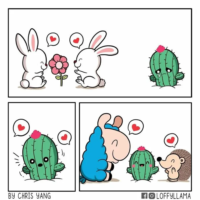My 45 New Comics About A Blue Llama That Supports His Friends In A Wholesome Way