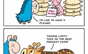 My 45 New Comics About A Blue Llama That Supports His Friends In A Wholesome Way
