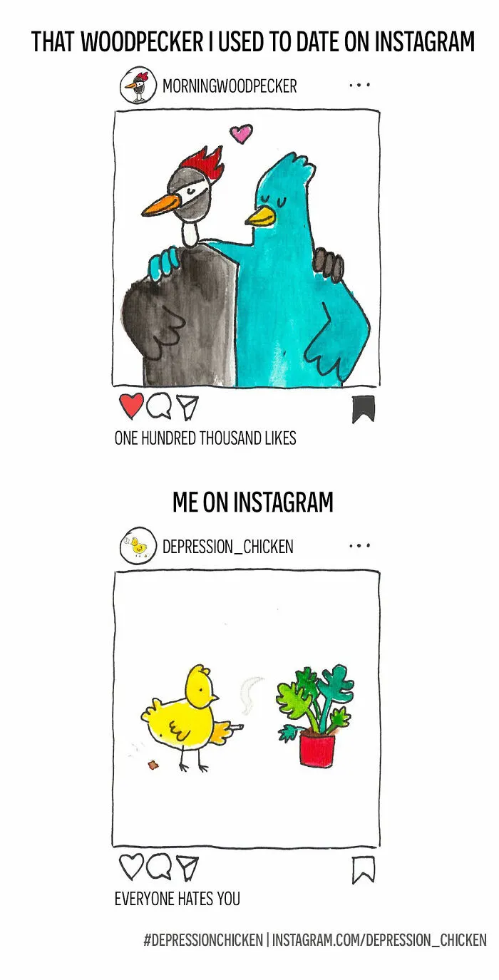 I Draw Silly Comics About My Mental Health To Help Me Deal With Depression And Anxiety (37 Pics)