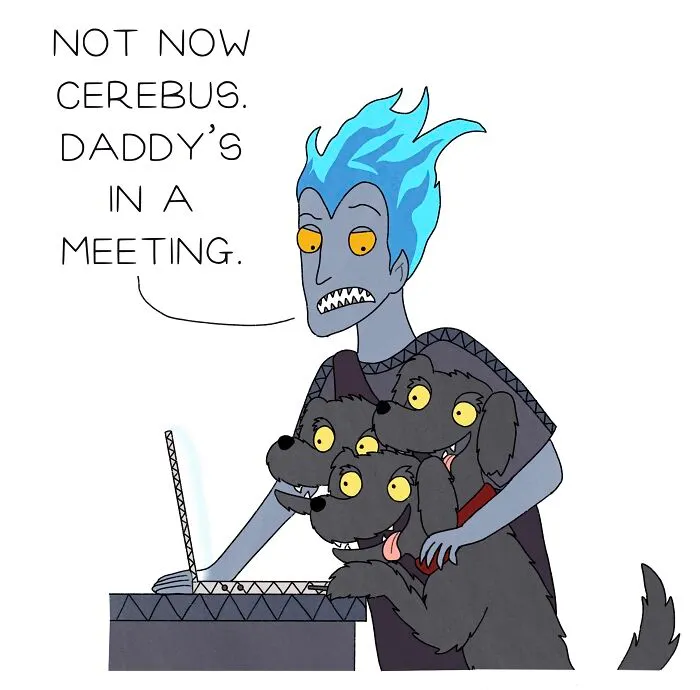 Hades' Dog Causing Mayhem In The Background
