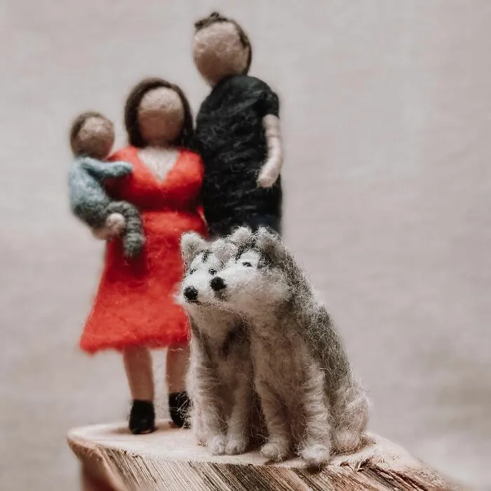 I've Been Creating Heartwarming Wool Families For A Year (40 Pics)