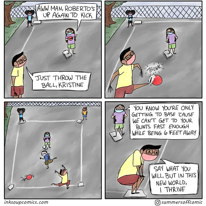 Social Distance Playground:  Kickball