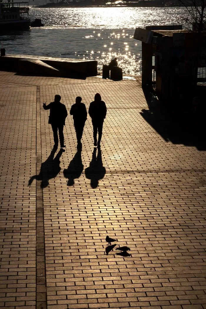 Golden Hours Of The Morning At The Karakoy Port