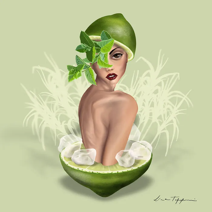 This Artist Dissected Some Yummy Cocktails And Painted Them As Fashionable Body Accessories