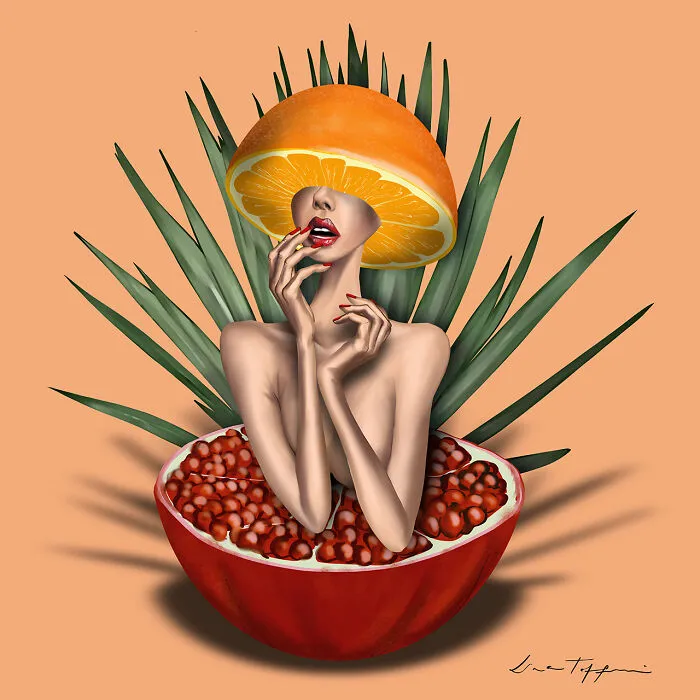 This Artist Dissected Some Yummy Cocktails And Painted Them As Fashionable Body Accessories