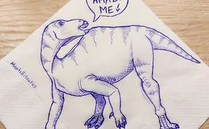 I Draw Supportive Dinosaurs On Napkins For My Kid (30 Pics)