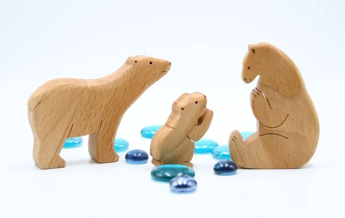 Polar Bears (Beech Wood)