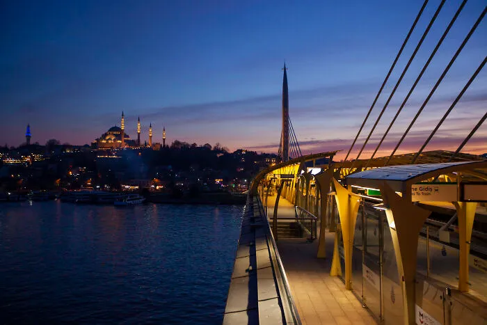 Istanbul Is A Clash Between The Modern And The Historical Scenes. Suleymaniye Mosque And The Metro Station Are Best Photographed During Sunset In My Opinion