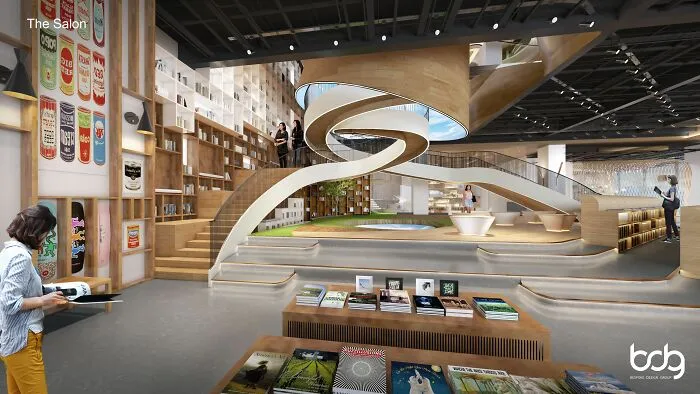 A Boutique Bookstore Design In A Cbd Area