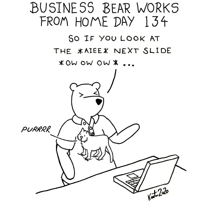 My 58 Comics That Show Silly And Absurd Things I've Experienced Since Working From Home