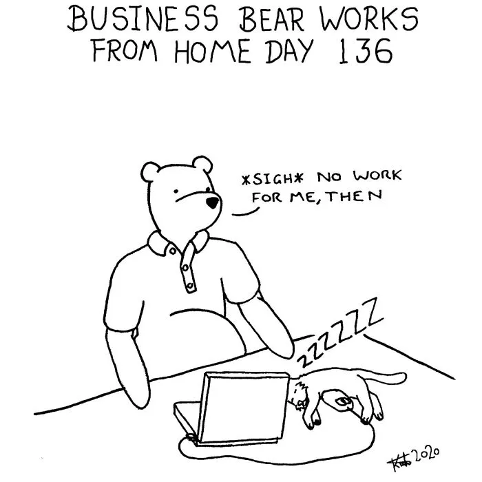 My 58 Comics That Show Silly And Absurd Things I've Experienced Since Working From Home