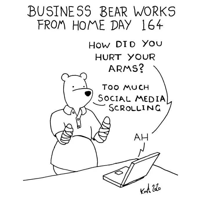My 58 Comics That Show Silly And Absurd Things I've Experienced Since Working From Home