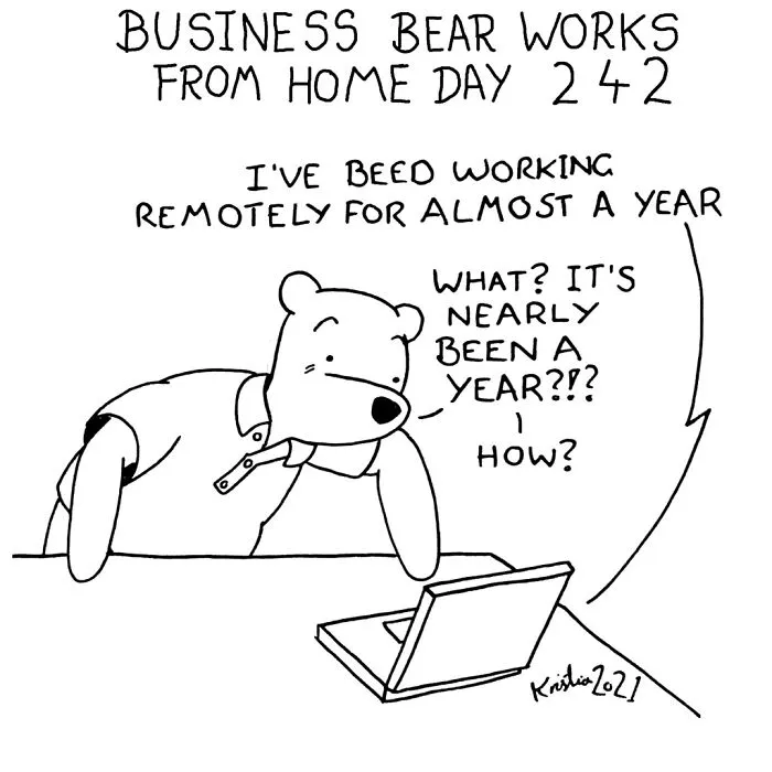 I've Spent The Last Year Drawing A Comic About Working From Home (10 Comics)