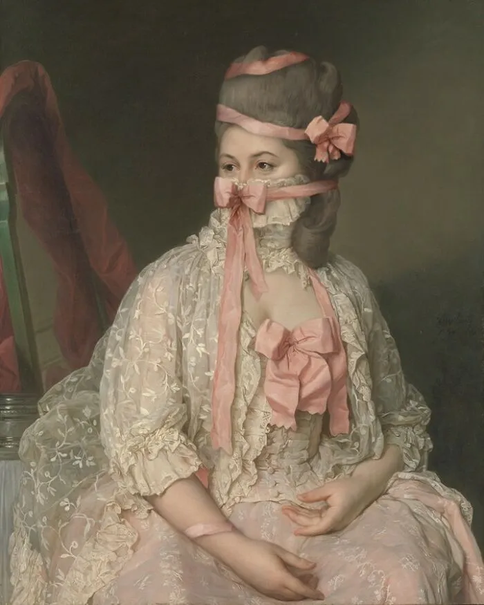 Artist Puts Masks On Classical Paintings, And Instagram Is Loving It (30 Pics)