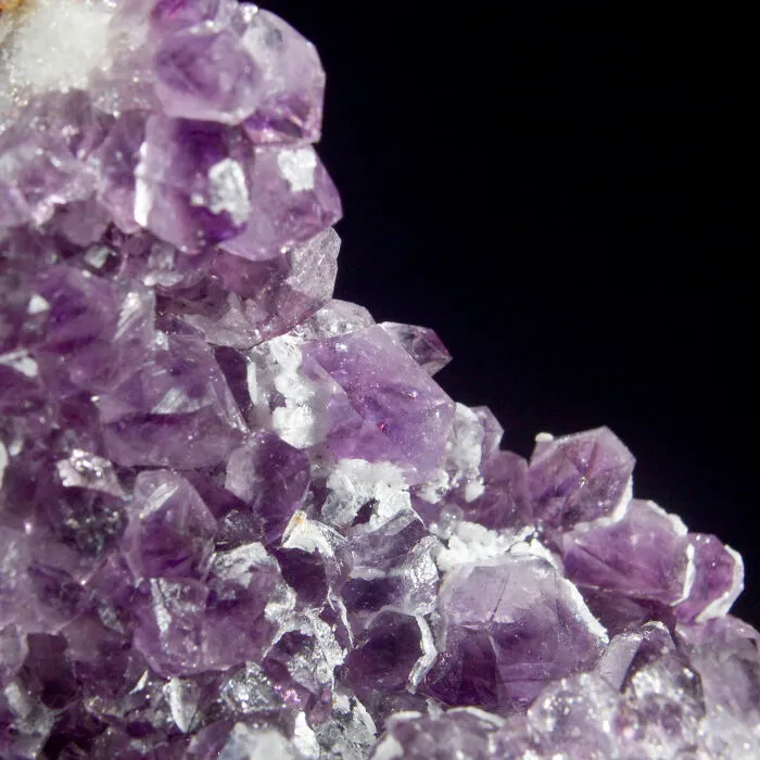 Amethyst And A Little Chalcedony.  Aurangabad, Maharashtra, India