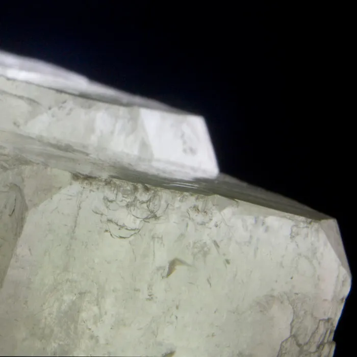 Green Cubic Apophyllite Crystal. Nashik, Maharashtra, India