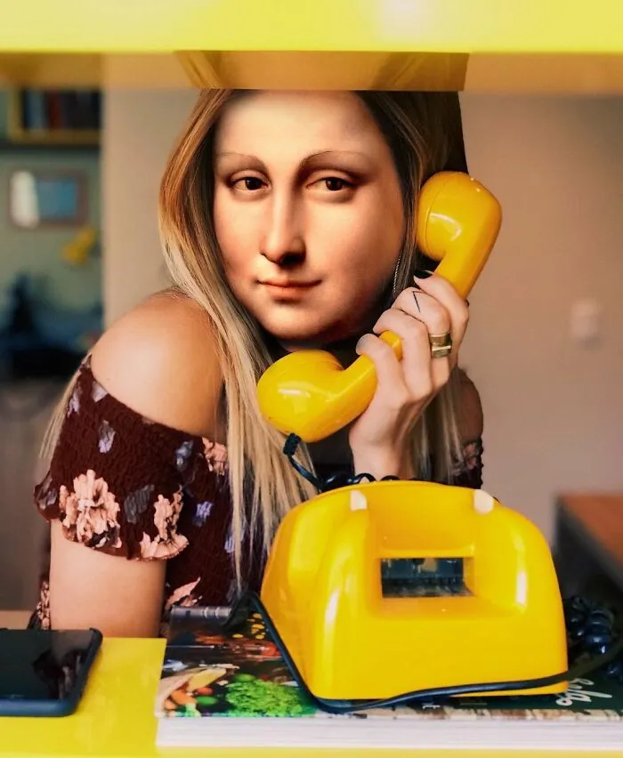My 57 Photo Manipulations That Put Famous Subjects Of Paintings Out Of The Frame And Into The Modern World