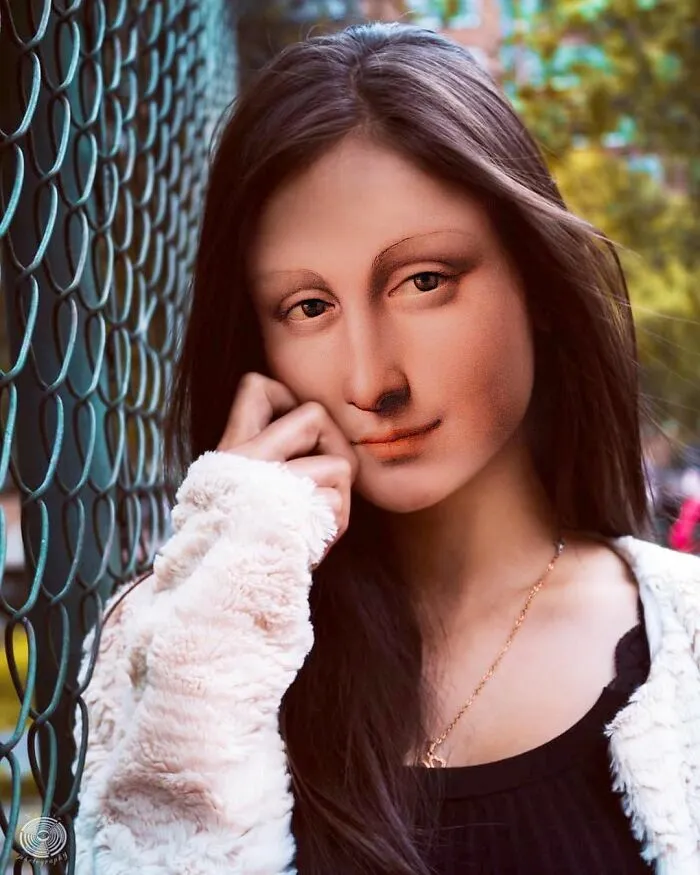 My 57 Photo Manipulations That Put Famous Subjects Of Paintings Out Of The Frame And Into The Modern World