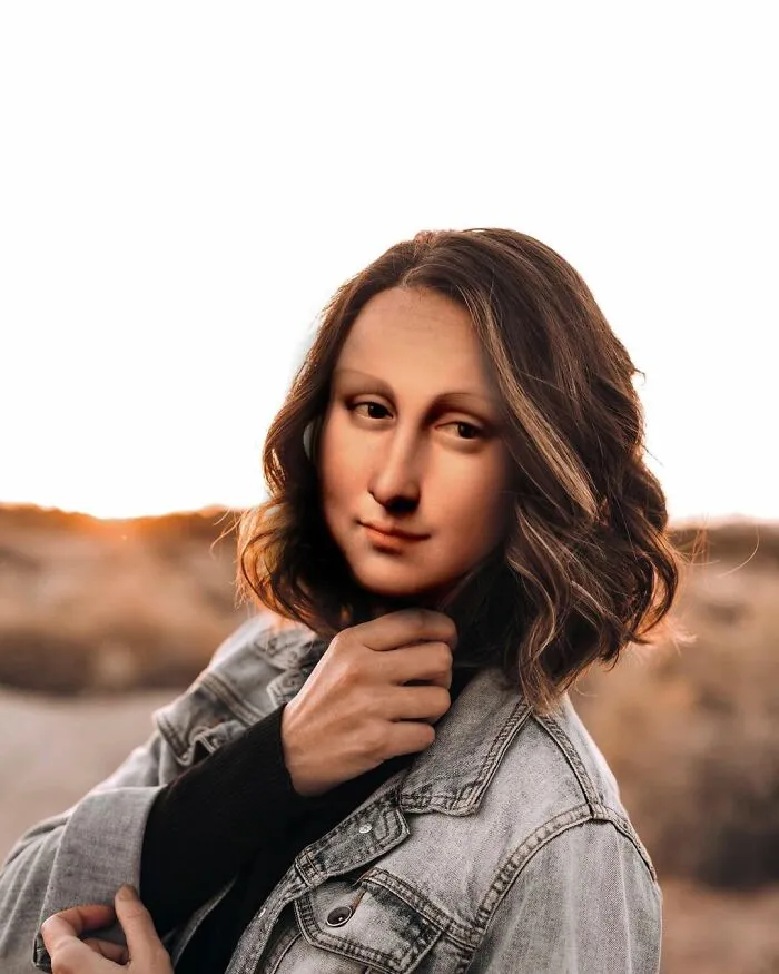 My 57 Photo Manipulations That Put Famous Subjects Of Paintings Out Of The Frame And Into The Modern World