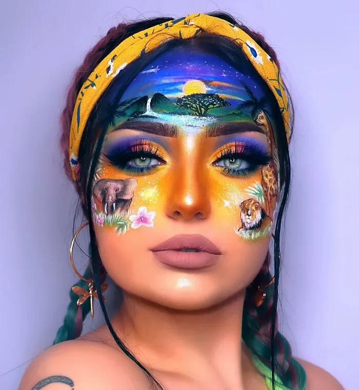 I Use Makeup To Create Art On My Face (107 Pics)