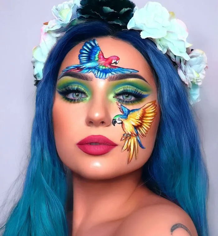 I Use Makeup To Create Art On My Face (107 Pics)